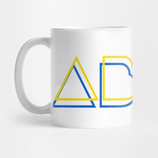 ABDL - Retro yellow blue Mug